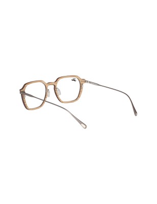 Lunettes de vue légères en bois de zébrano et titane modèle Angelu de la light collection