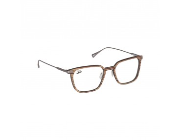 Lunettes de vue design en bois de zébrano et titane modèle Errobi de la light collection