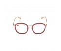 Lunettes de vue colorées en bois d'érable teinté rouge et titane modèle Laguna de la light collection