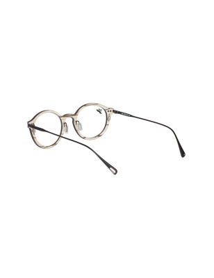 Lunettes de vue fines en bois de zébrano noir et zébrano blanc et titane modèle Argia de la light collection