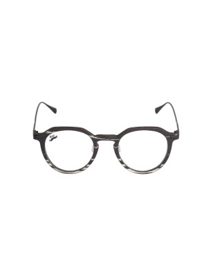 Lunettes de vue modernes en bois de zébrano noir et zébrano blanc et titane modèle Luma de la light collection