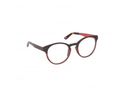 1752-Lunettes de vue de le red collection en bois d'ébène et zébrano blanc