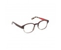 Lunettes de vue mixtes de le red collection en bois d'ébène et zébrano blanc