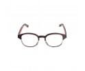 Lunettes de vue mixtes de le red collection en bois d'ébène et zébrano blanc
