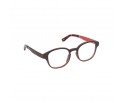 Lunettes de vue mixtes de le red collection en bois d'ébène et noyer