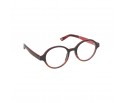 Lunettes de vue féminines de le red collection en bois d'ébène et noyer