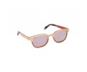 Lunettes en bois de chêne et zébrano verres solaires polarisés teintés rose