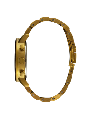 Montre homme en bois de chêne et acier inoxydable rose gold