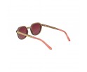 Lunettes solaire en bois de chêne teinté rouge et carbone modèle Betikoa de la Eden collection