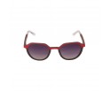 Lunettes solaire en bois de chêne teinté rouge et carbone modèle Betikoa de la Eden collection