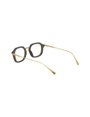 Lunettes optique en bois et titane doré modèle Zerua de la Eden collection