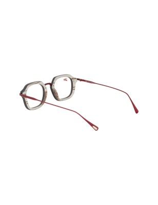 Lunettes optique en bois et titane rouge modèle Zerua de la Eden collection