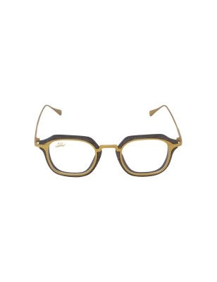 Lunettes optique en bois et titane vue de face