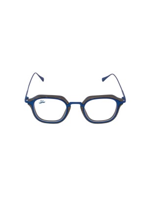 Lunettes optique en bois et titane vue de face