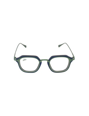 Lunettes optique en bois et titane vue de face