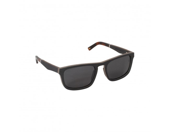 Lunettes soleil polarisées en bois d'ébène pour homme