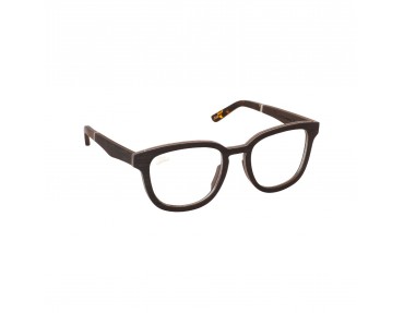 Lunettes de vue pour hommes en bois de rose et ébène modèle bloom de la gold collection