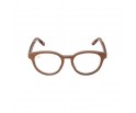 Lunettes de vue rondes en bois de rose modèle joy de la gold collection