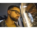 Lunettes de vue en bois d'ébène pour homme
