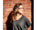 Lunettes de vue mixtes de le red collection en bois d'ébène et zébrano blanc