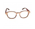 Lunettes de vue mixtes de le red collection en bois d'ébène et zébrano blanc