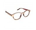 Lunettes de vue mixtes de le red collection en bois d'ébène et zébrano blanc