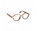 Lunettes de vue féminines de le red collection en bois d'ébène et zébrano blanc