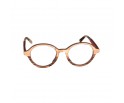 Lunettes de vue féminines de le red collection en bois d'ébène et zébrano blanc