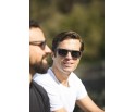 Lunettes soleil polarisées en bois d'ébène pour homme