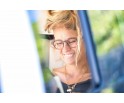Lunettes de vue rectangulaire en bois d'ébène et zébrano blanc modèle de la red collection