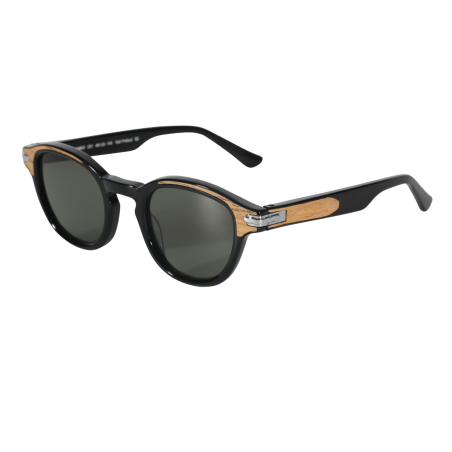Lunettes de soleil association bois/acétate M49 biodégradable modèle MIRAMAR