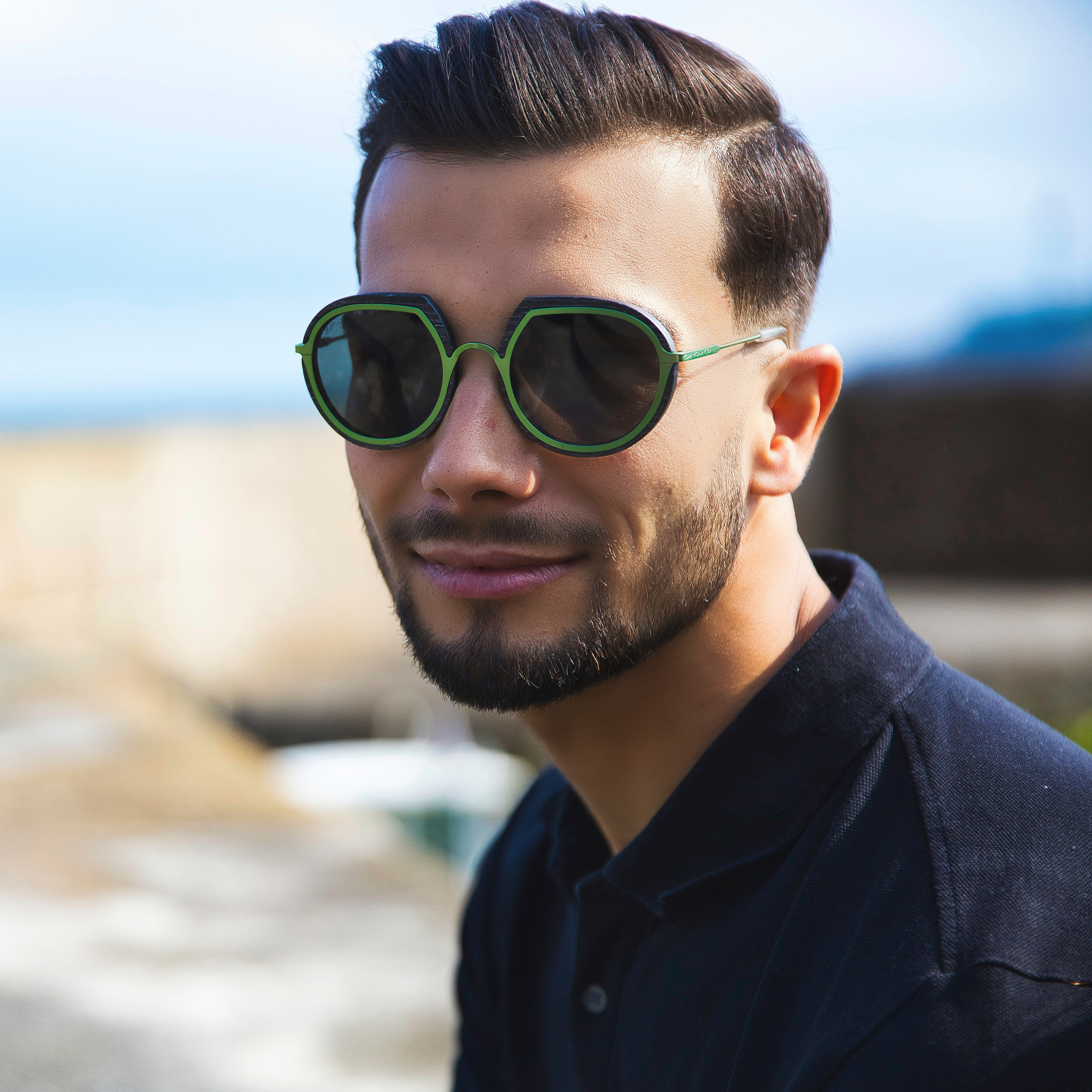 Lunettes de soleil en bois pour femmes et pour hommes herri 