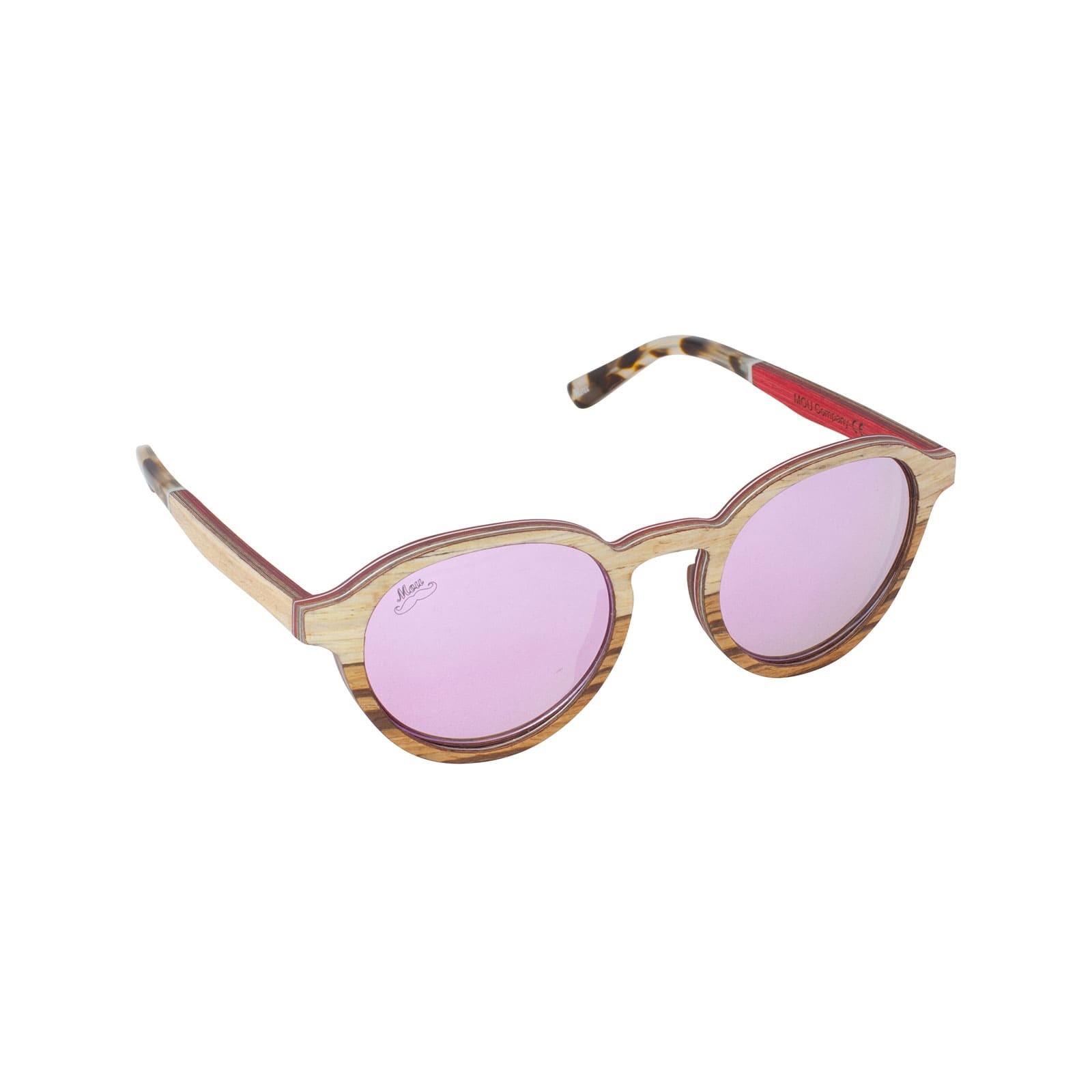 Lunettes de soleil en bois de chêne et de zébrano - Red Collection ATALAYE