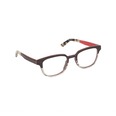 Lunettes de vue en bois d'ébene et zébrano blanc - Red Collection BELZA