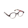 Lunettes de vue en bois d'ébene et zébrano blanc - Red Collection CHAM
