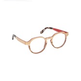 Lunettes de vue en bois de chêne et zébrano - Red Collection IBAIA