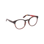 Lunettes de vue en bois d'ébene et noyer - Red Collection BASTA