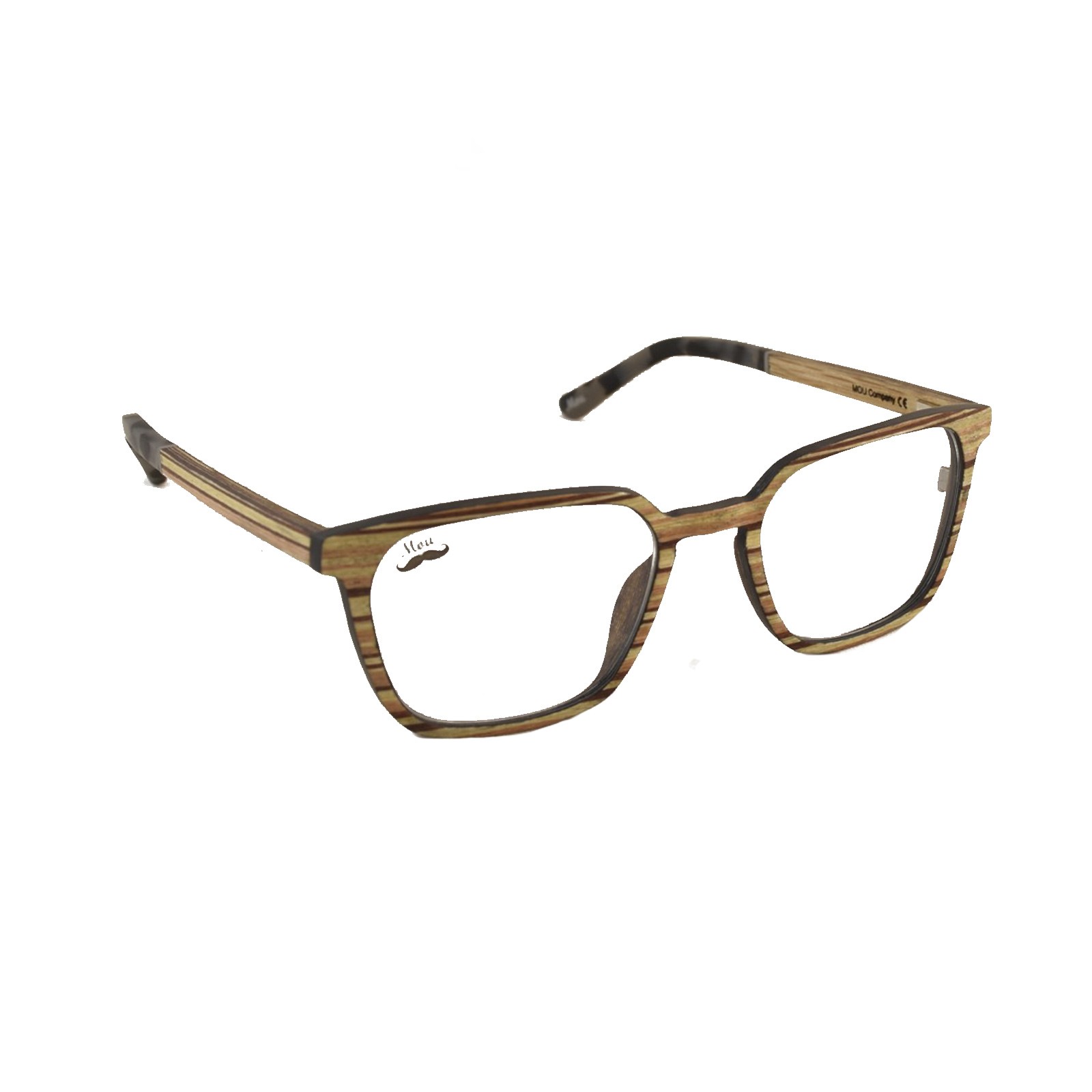 Lunettes de vue en bois de zébrano - Brut Collection Hasiera