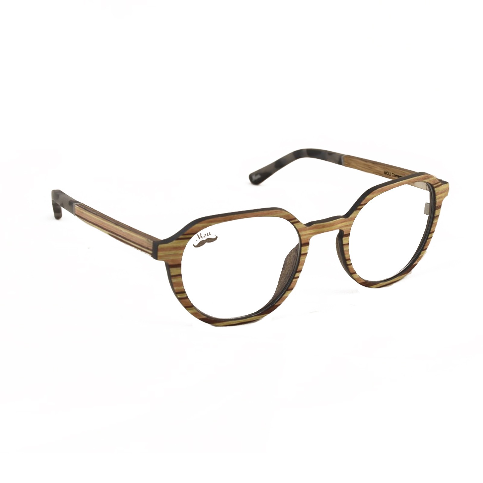 Lunettes de vue en bois de zébrano - Brut Collection Sorrera