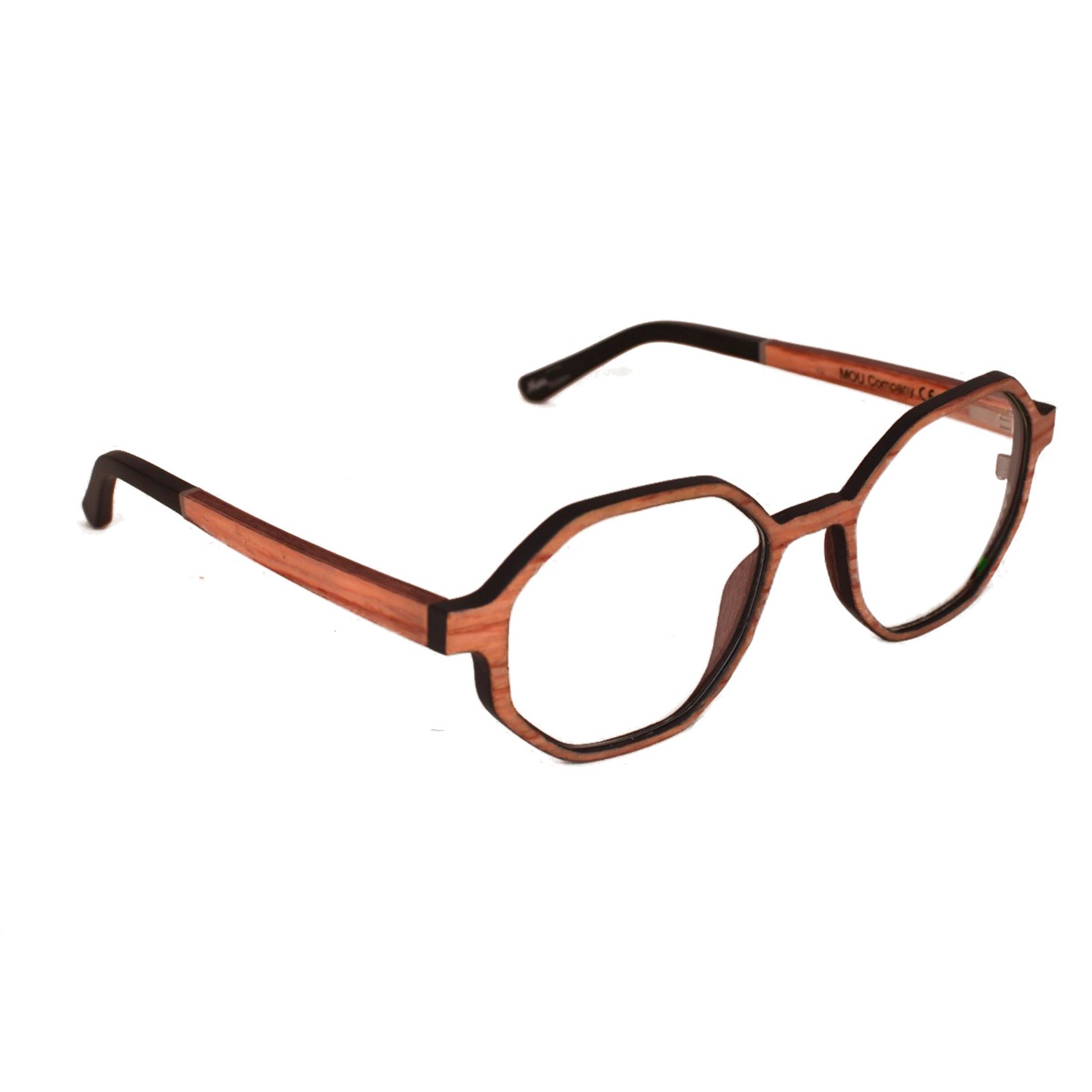 Lunettes de vue en bois de Frake - Brut Collection Océa (Medium)