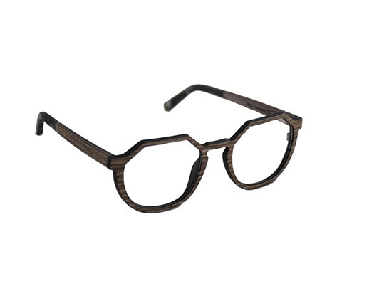 Lunettes de vue en bois Grey Zebra - Artea Collection Arkia