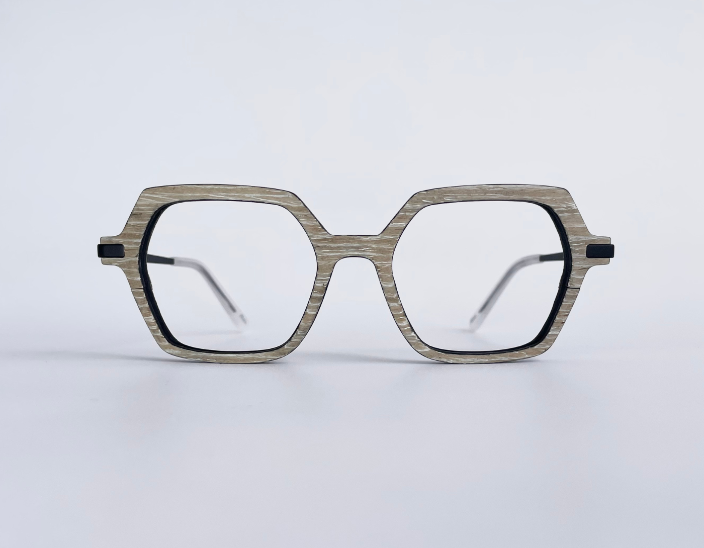 Lunettes de vue en bois de Frene Gris - Extalde Collection TXORIC01