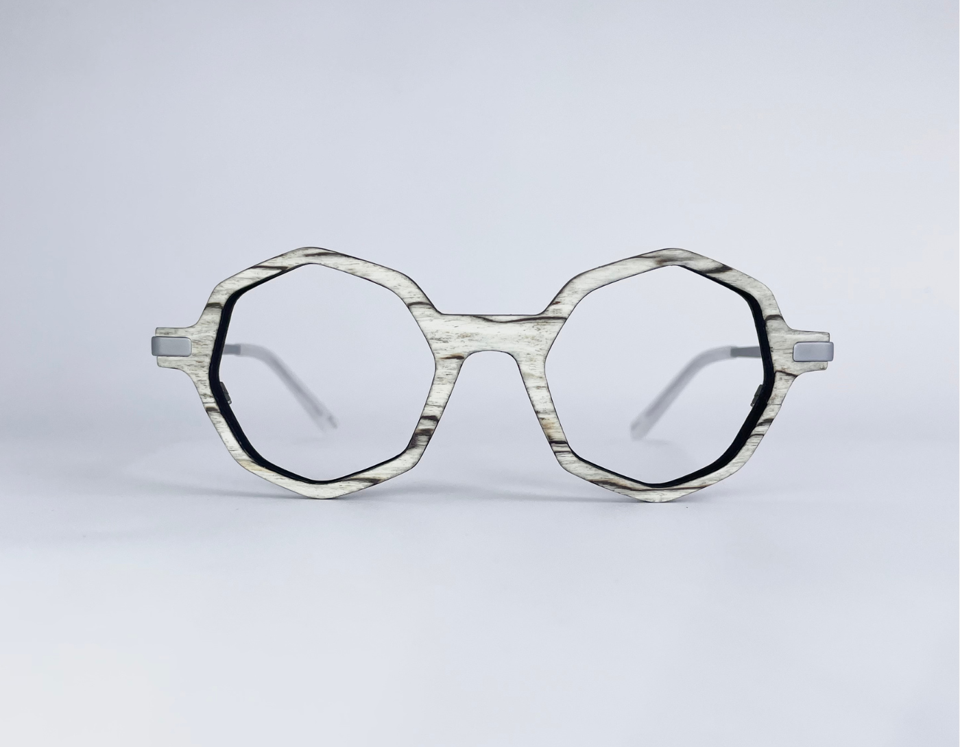 Lunettes de vue en bois de Zebrano Blanc - ETXALDE Collection ASTOAC04