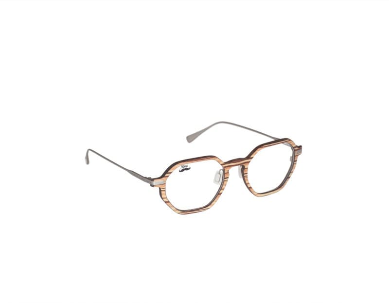 Lunettes de vue en bois de zébrano - Light Collection PRADERA
