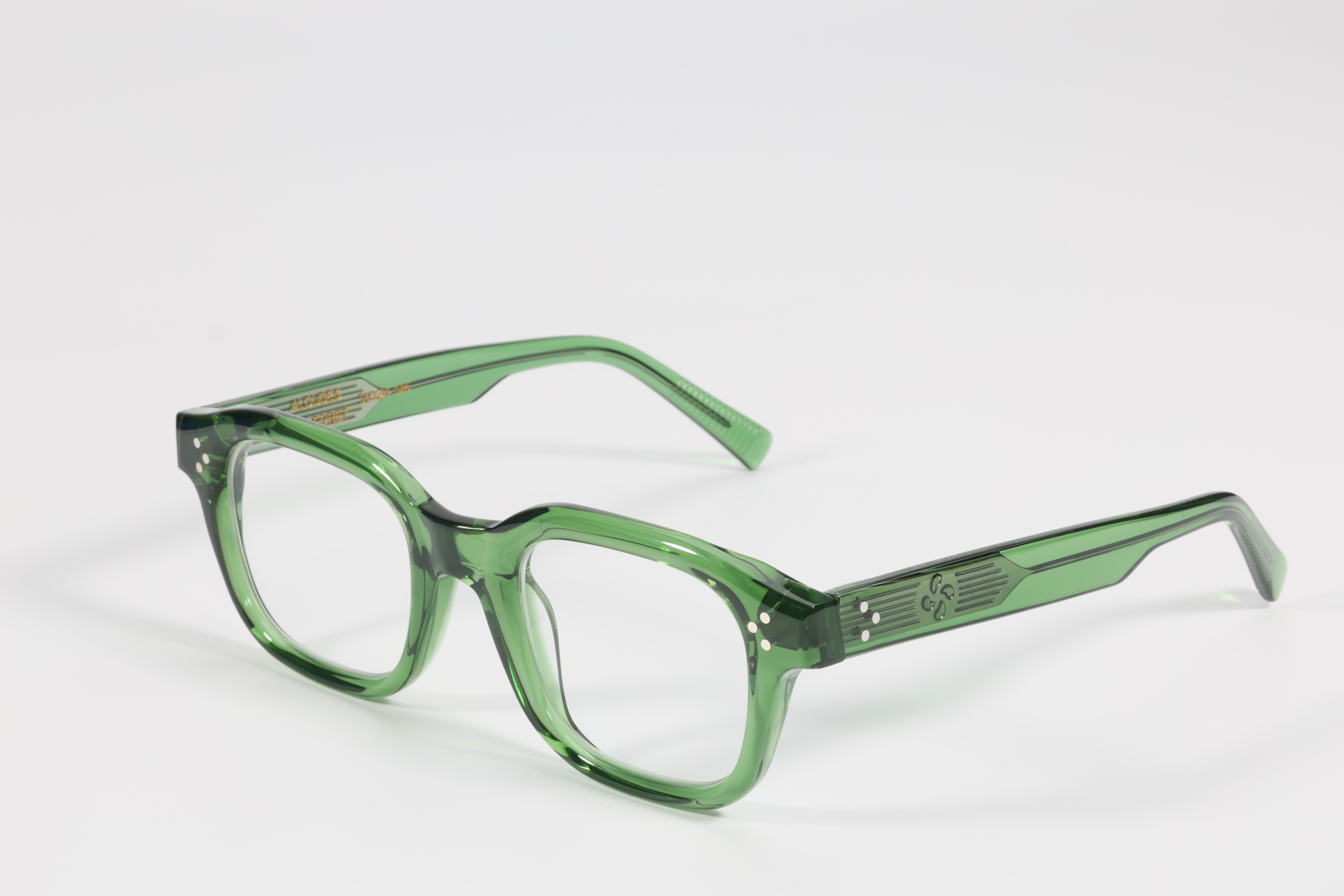 Lunettes de vue en acétate M49 - Collection Pays Basque - Aldudes Vert Foret