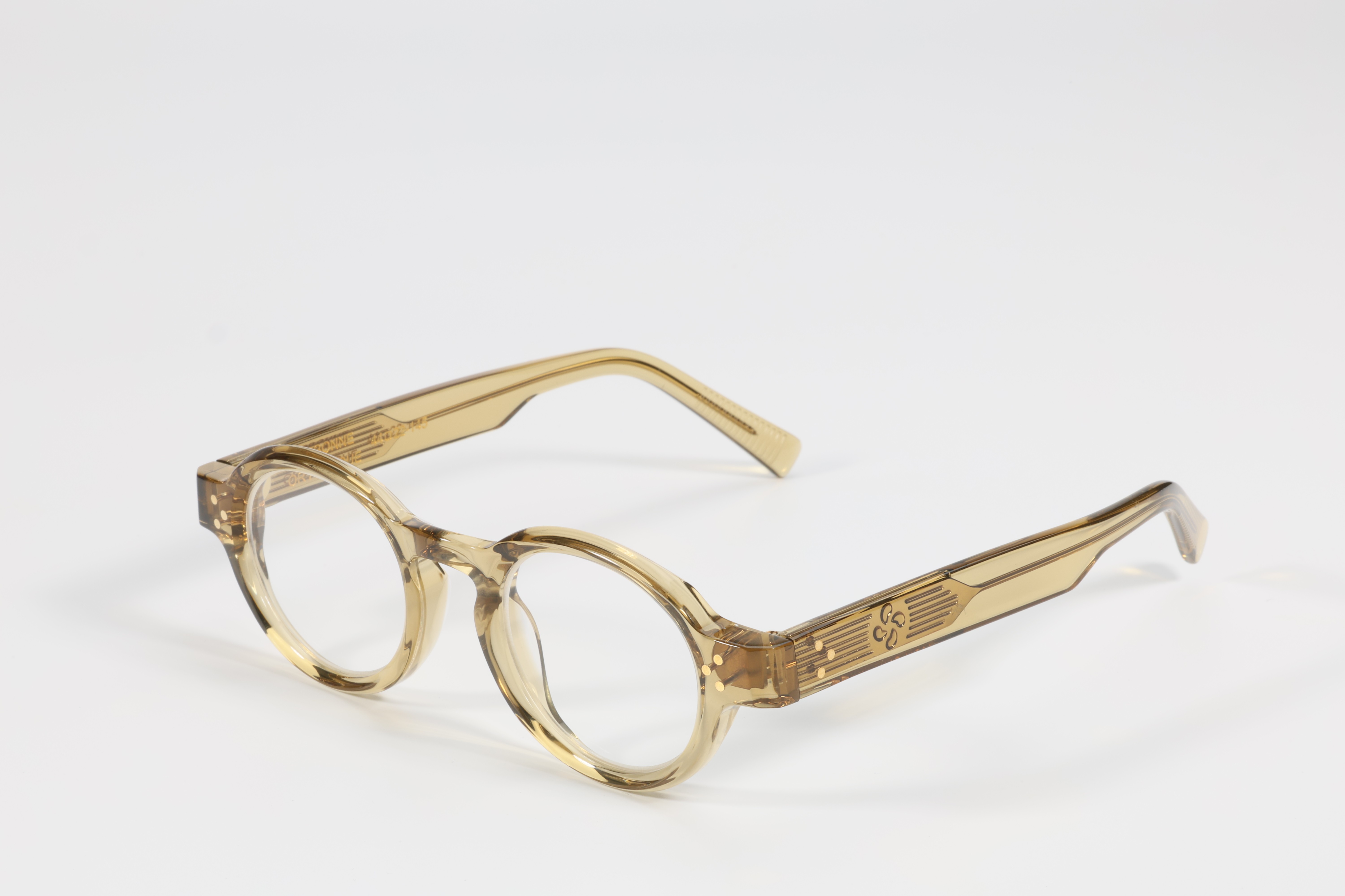 Lunettes de vue en acétate M49 - Collection Pays Basque - Arbonne Or Antique