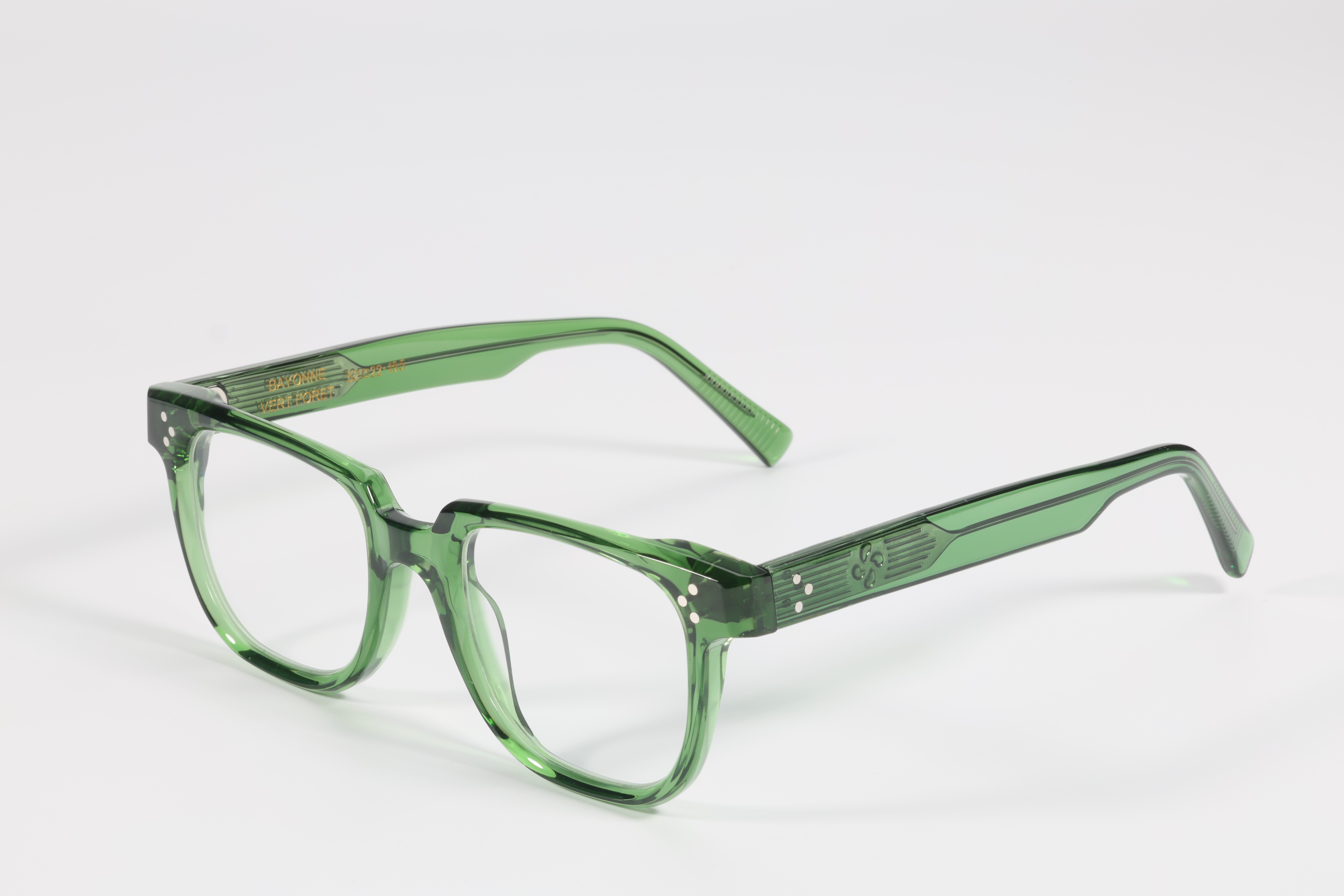 Lunettes de vue en acétate M49 - Collection Pays Basque - Bayonne Vert Foret