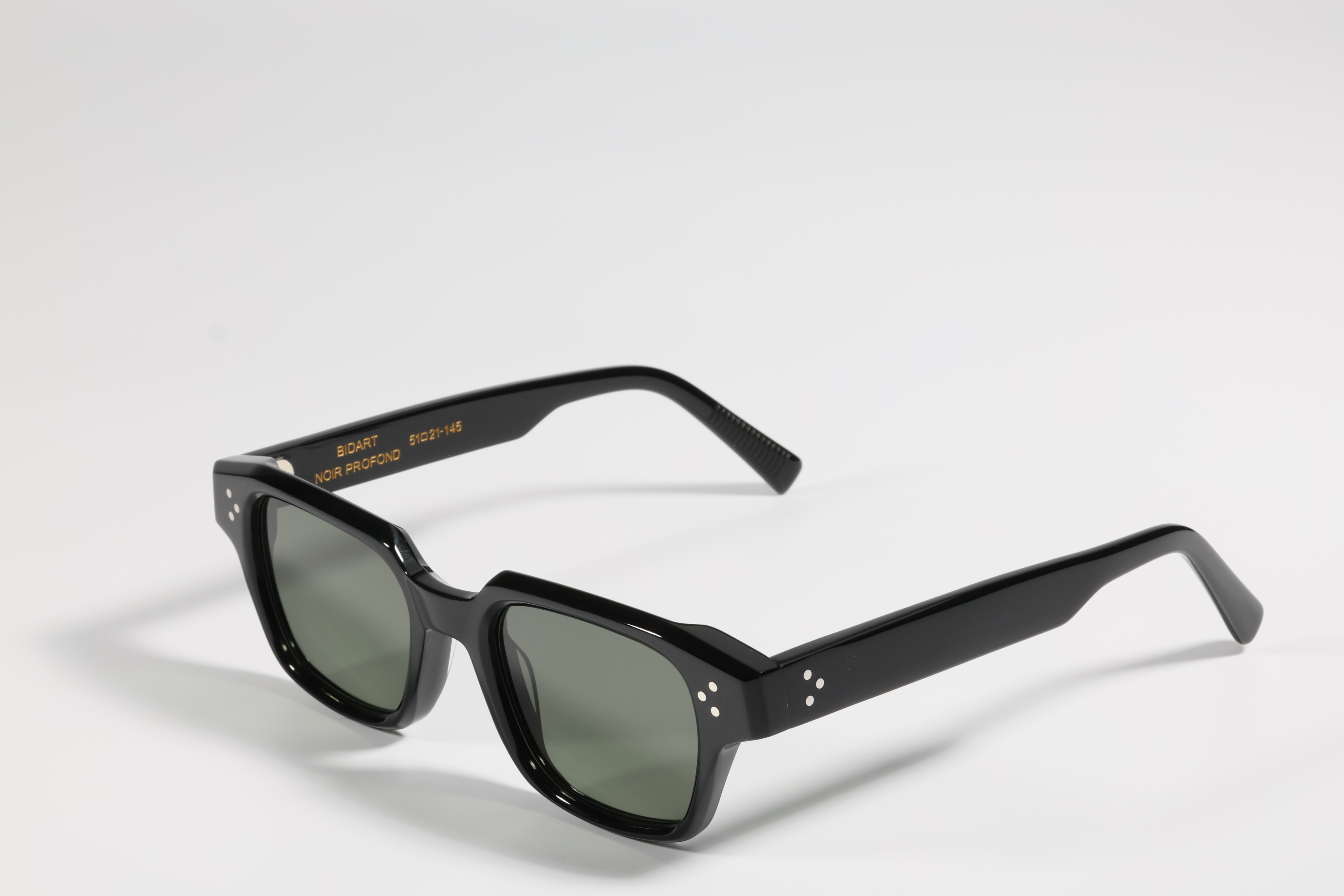 Lunettes de soleil en acétate M49 - Collection Pays Basque - Bidart Noir Profond