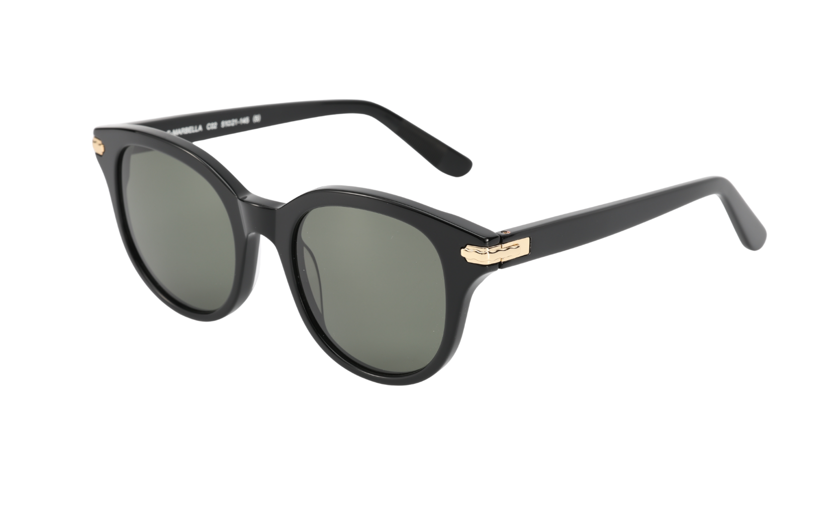 Lunettes de soleil en acétate M49 - Collection Pays Basque - Marbella Noir Profond