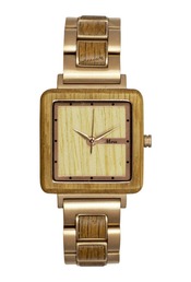 Montre en bois femme : Chêne rose gold